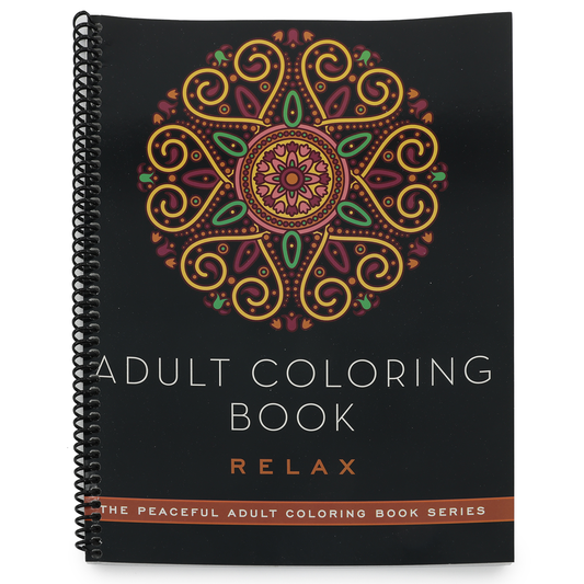 Adult Coloring Book: Relax (Peaceful Adult Coloring Book) (Spiral Bound)