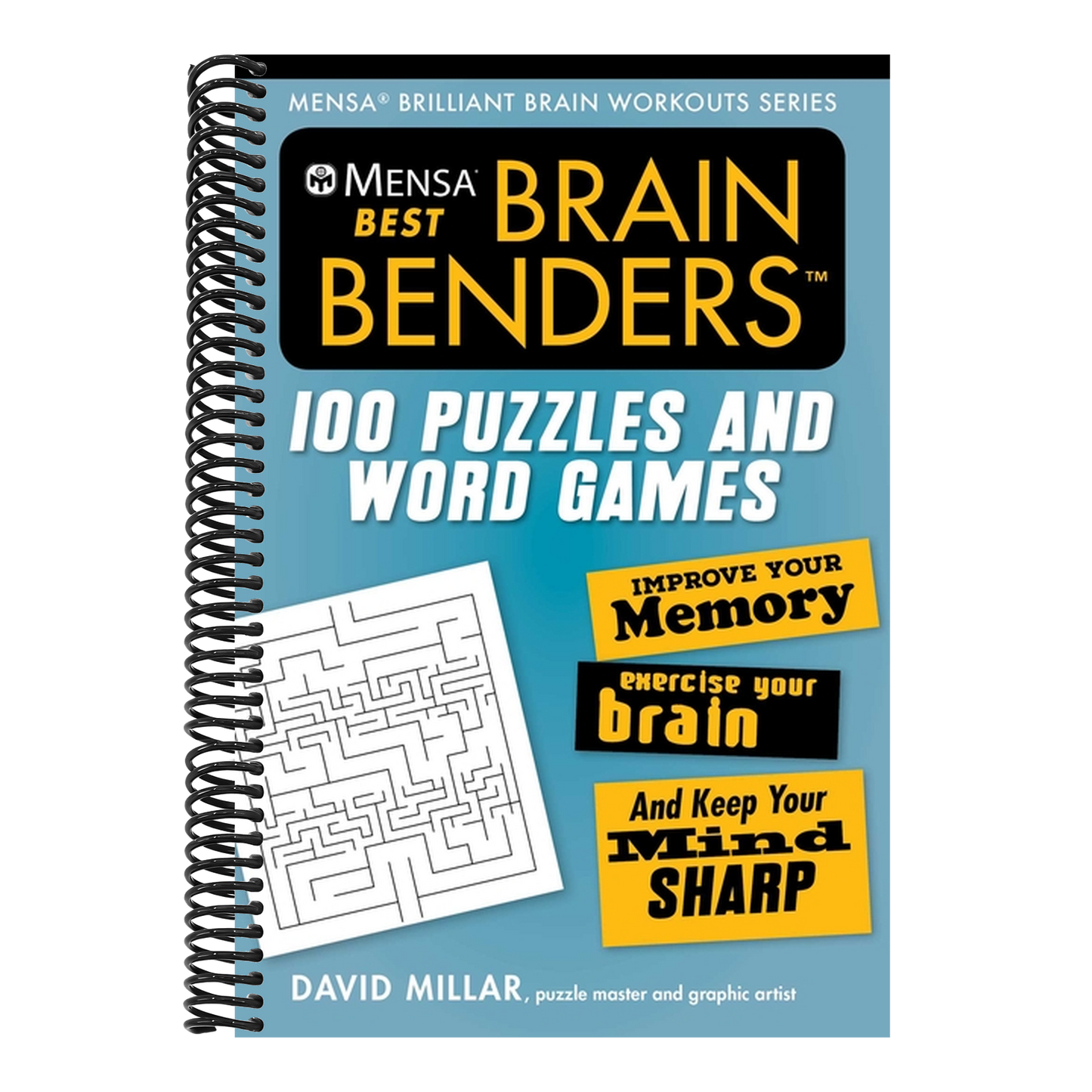 Mensa(r) Best Brain Benders: 100 Puzzles and Word Games (Mensa(r) Brilliant Brain Workouts) (Spiral Bound)