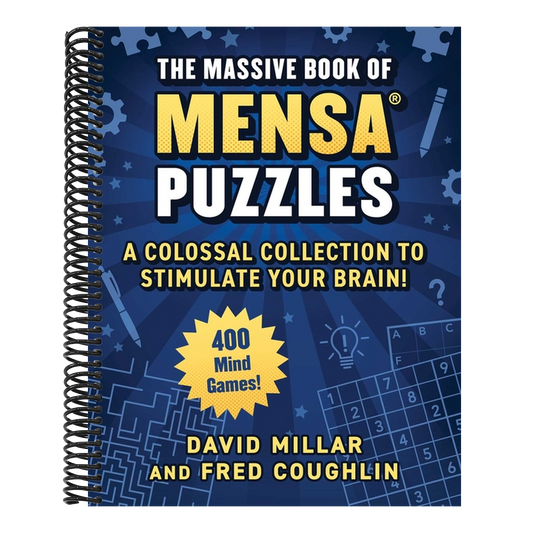Massive Book of Mensa(r) Puzzles (4 Books in 1!): 400 Mind Games!--A Colossal Collection to Stimulate Your Brain!