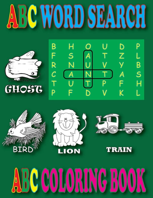 ABC Word Search and ABC Coloring Books: Children's Activity Books, Children's Coloring Books