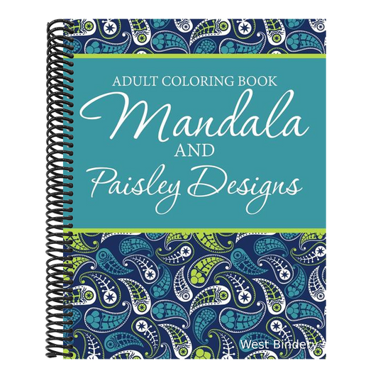 Adult Coloring Book - Mandala & Paisley Designs