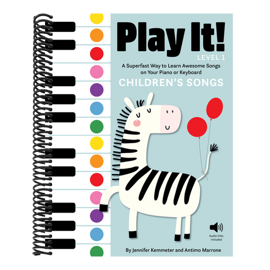 Play It! Children's Songs (Level 1): A Superfast Way to Learn Awesome Songs on Your Piano or Keyboard (Play It!) (Spiral Bound)