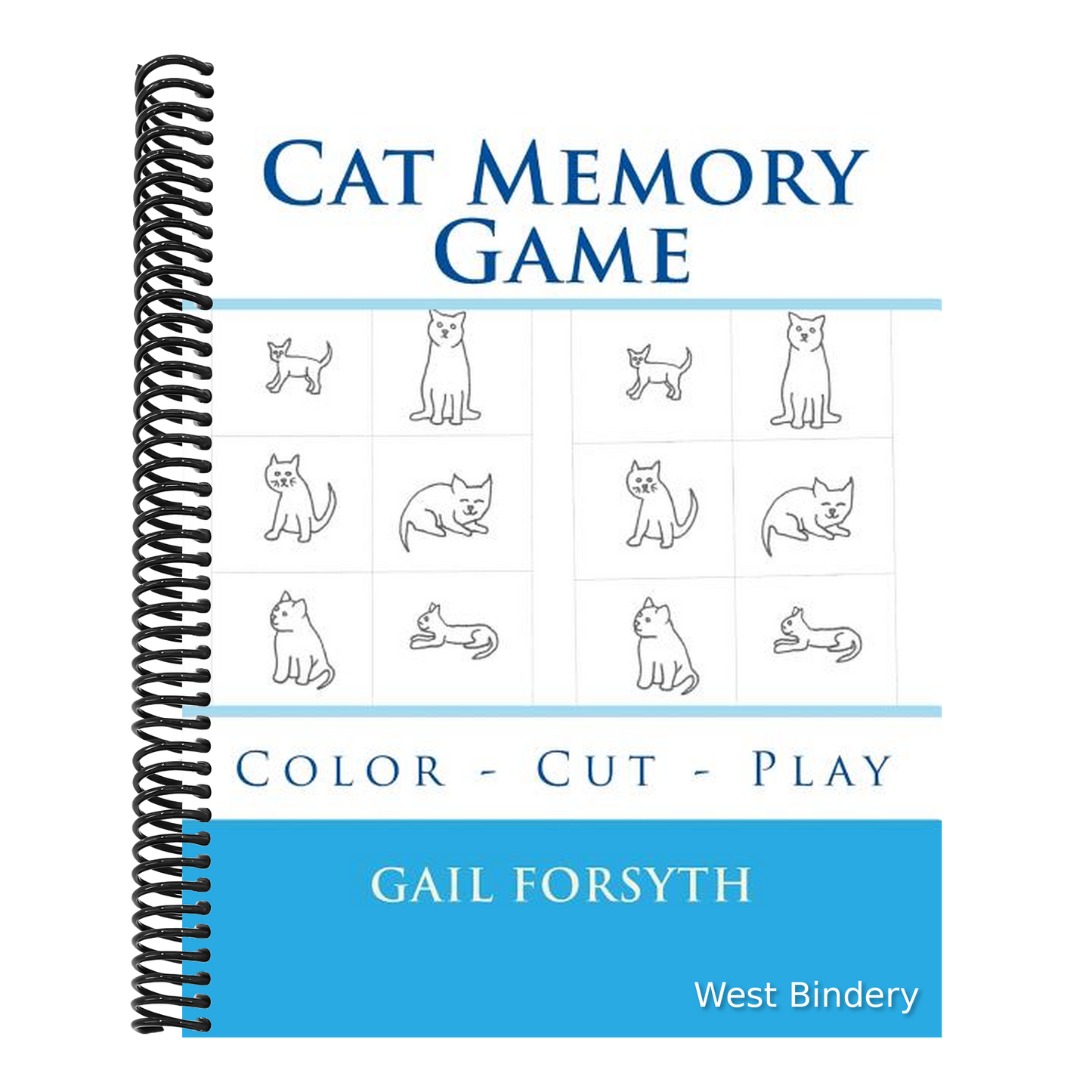Cat Memory Game: Color - Cut - Play