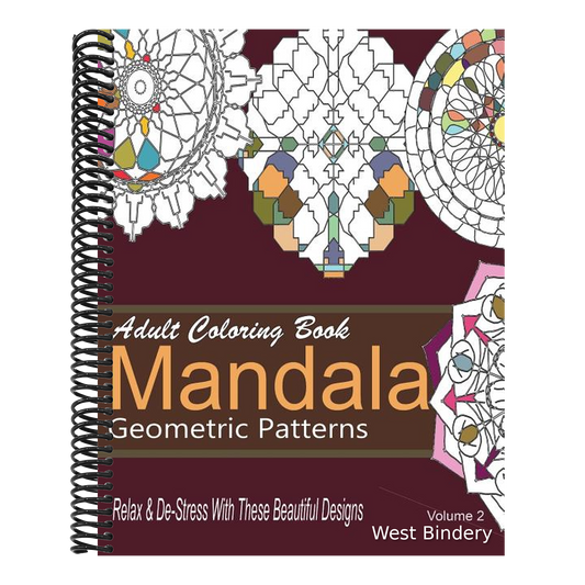 Adult Coloring Books Mandala Geometric Patterns: Relax & De-Stress With These Beautiful Designs: Over 40 More Symmetrical Mandalas and Geometric Patte