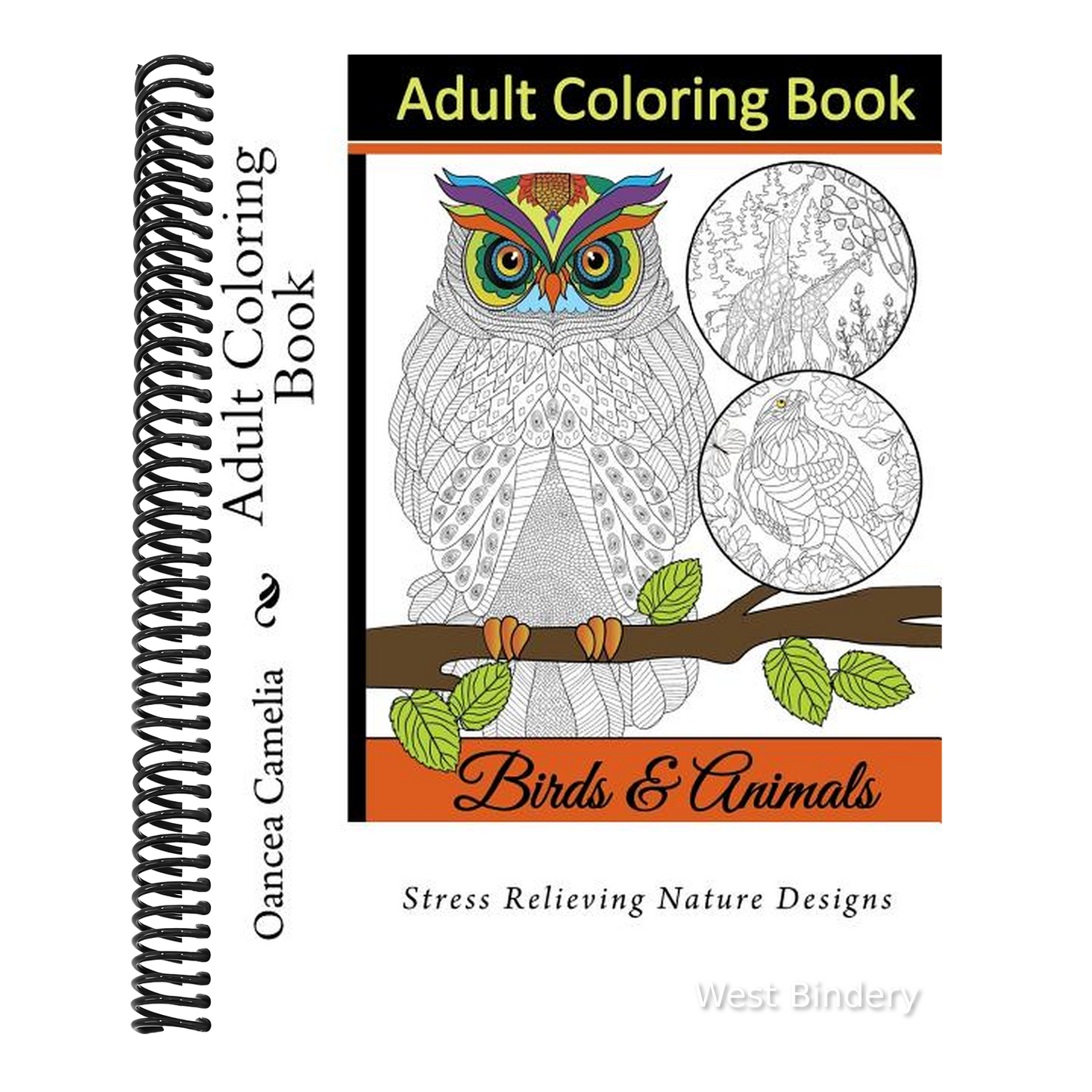 Adult Coloring Book: Stress Relieving Nature Designs