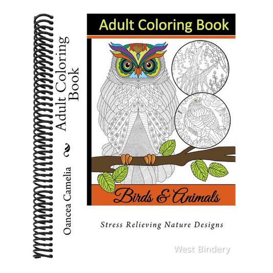 Adult Coloring Book: Stress Relieving Nature Designs
