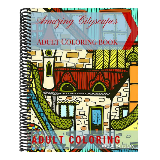 Amazing Cityscapes Adult Coloring Book: Amazing Architectural Adult coloring pages