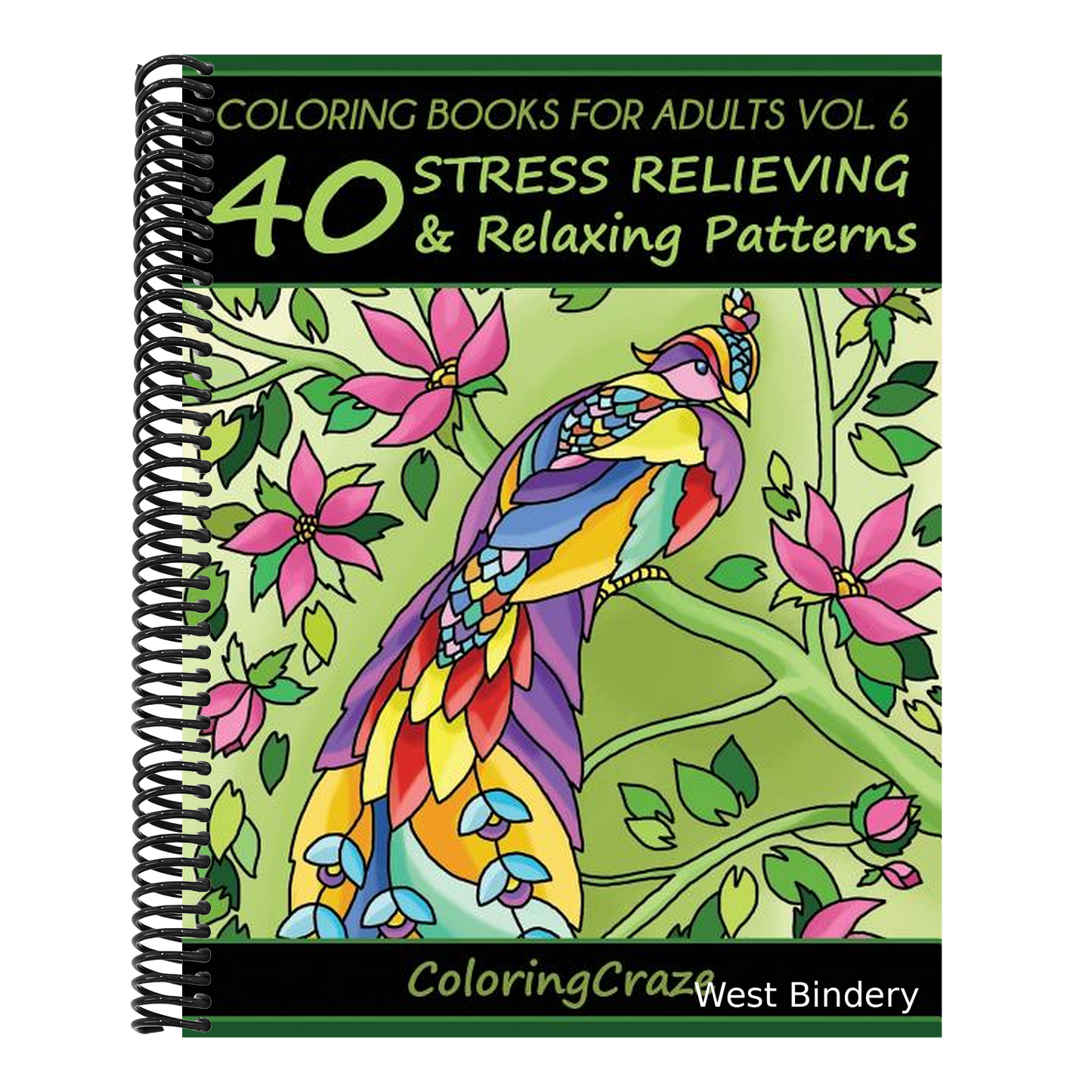 Coloring Books For Adults Volume 6: 40 Stress Relieving And Relaxing Patterns