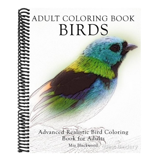 Adult Coloring Book Birds: Advanced Realistic Bird Coloring Book for Adults
