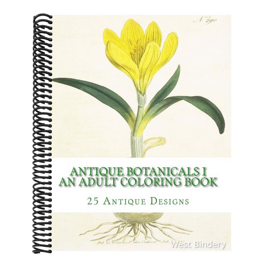 Antique Botanicals I - An Adult Coloring Book