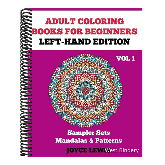 Adult Coloring Books for Beginners - Left-Hand Edition: Sampler Sets - Mandalas & Patterns
