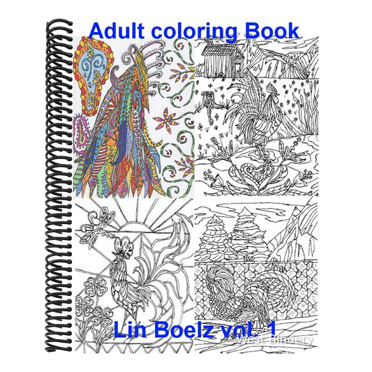 Adult Coloring book Chicken