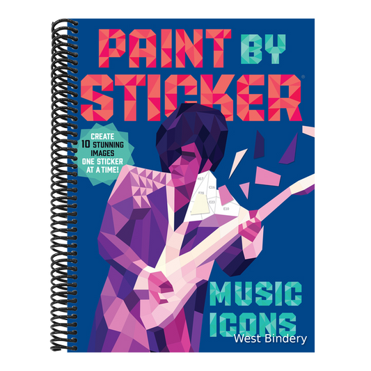 Paint by Sticker (Official): Music Icons: Re-Create 10 Classic Photographs One Sticker at a Time!