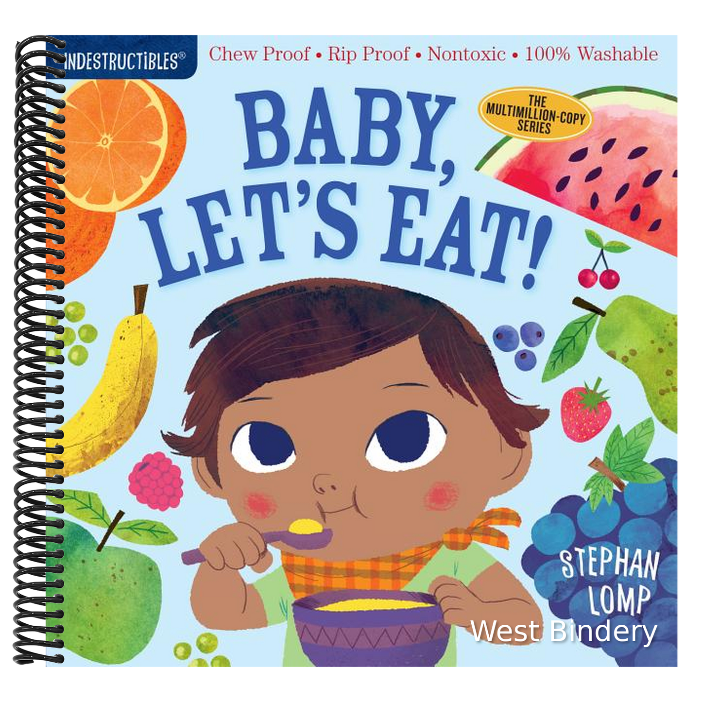Indestructibles (the Original): Baby, Let's Eat!: Chew Proof - Rip Proof - Nontoxic - 100% Washable (Book for Babies, Newborn Books, Safe to Chew)