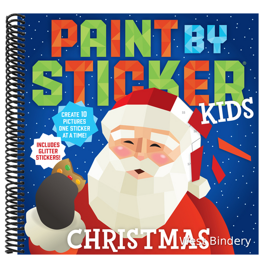 Paint by Sticker Kids (Official): Christmas: Create 10 Pictures One Sticker at a Time! Includes Glitter Stickers