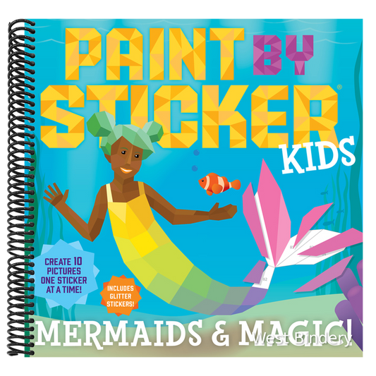 Paint by Sticker Kids (Official): Mermaids & Magic!: Create 10 Pictures One Sticker at a Time! Includes Glitter Stickers