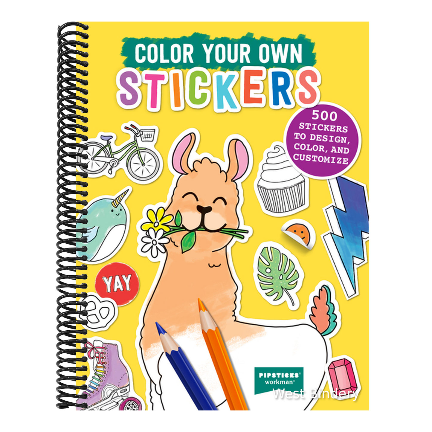 Color Your Own Stickers: 500 Stickers to Design, Color, and Customize