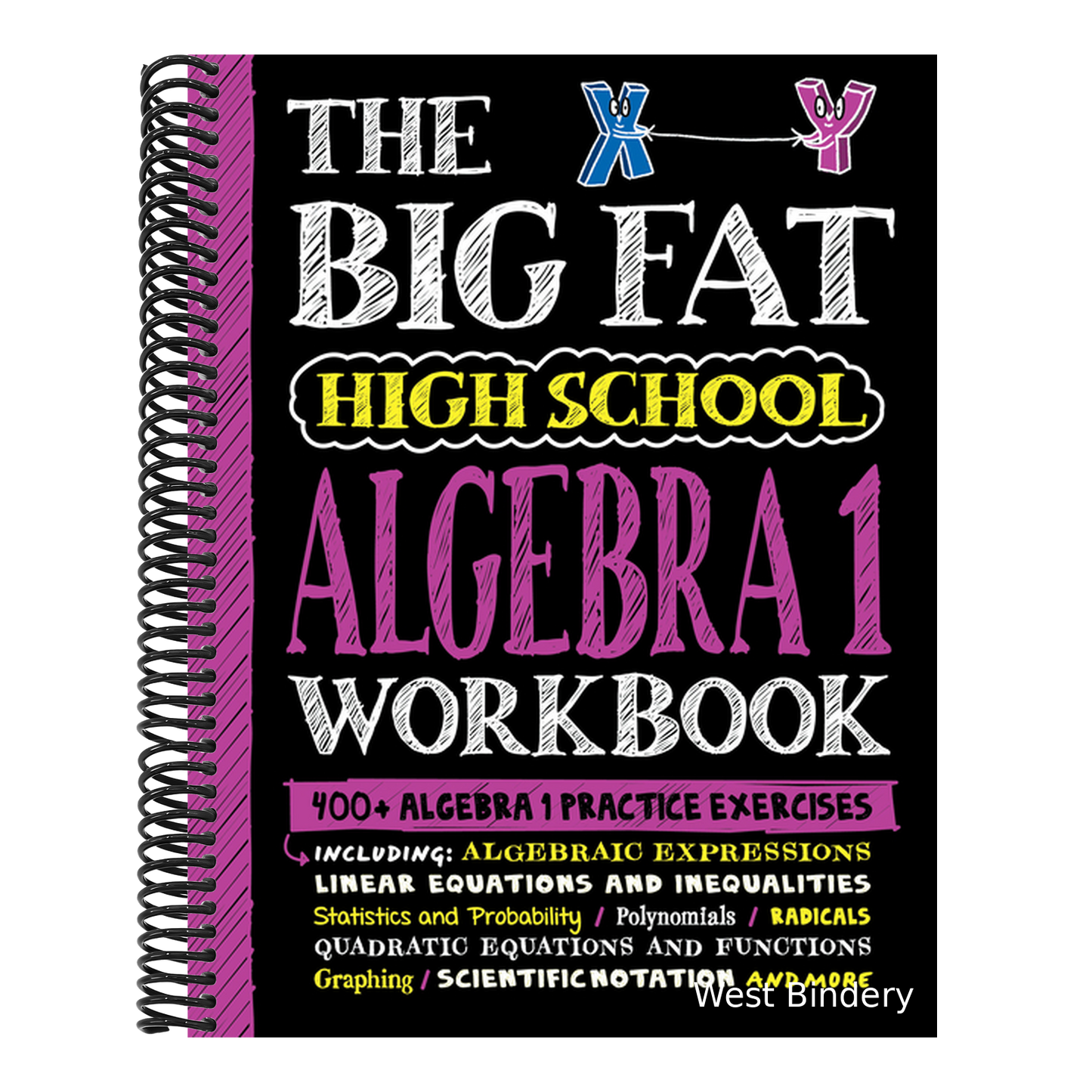 The Big Fat High School Algebra 1 Workbook: 400+ Algebra 1 Practice Exercises