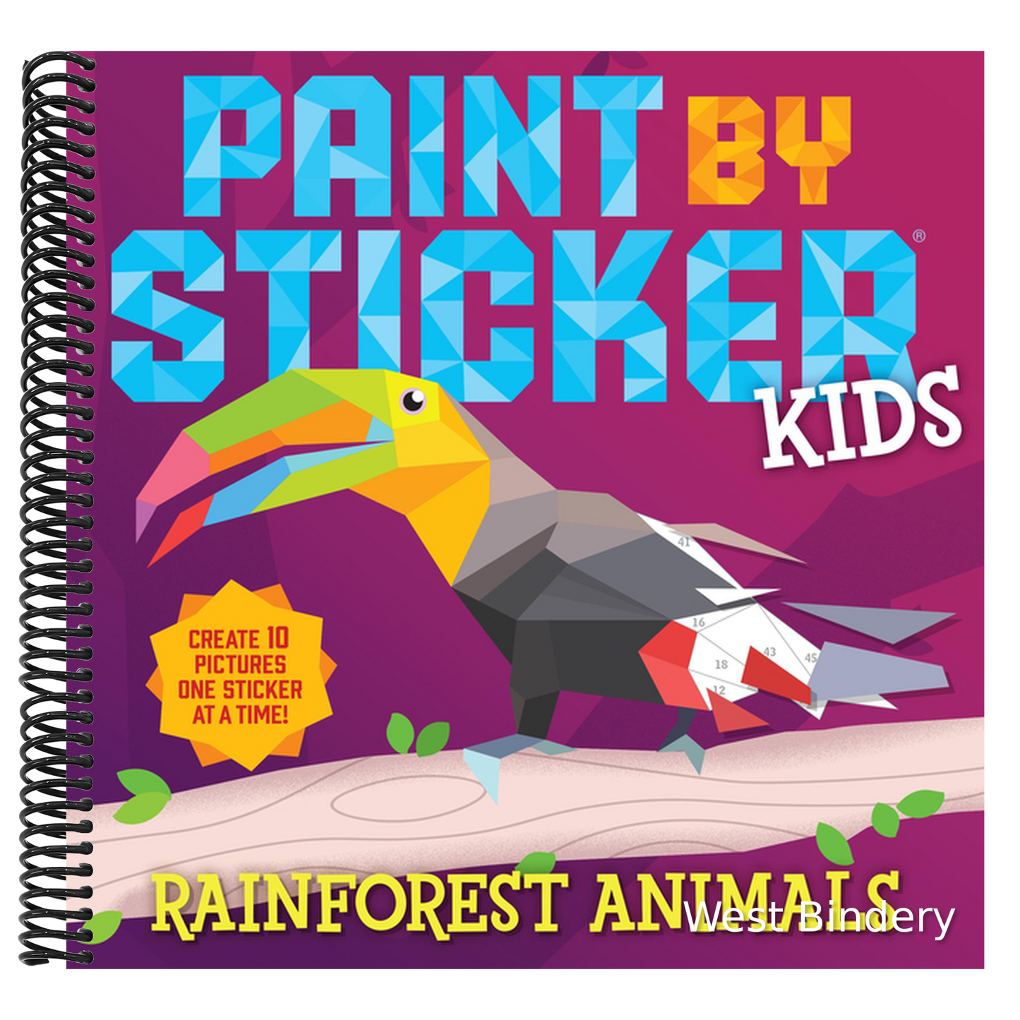 Paint by Sticker Kids: Rainforest Animals