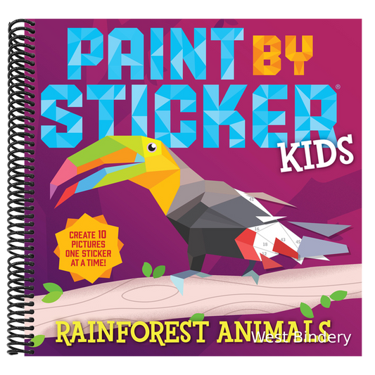 Paint by Sticker Kids: Rainforest Animals