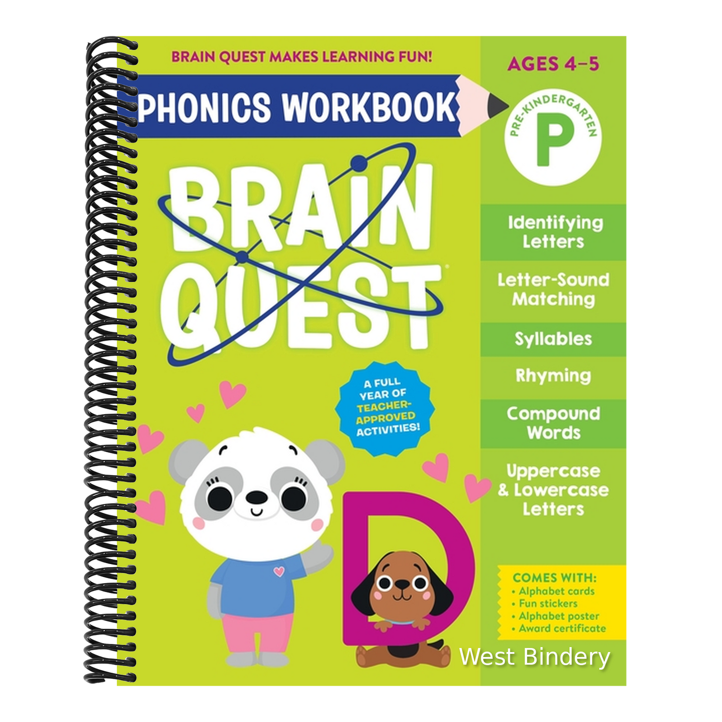Brain Quest Phonics Workbook: Pre-Kindergarten: Volume 1