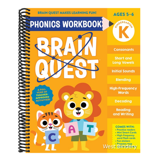 Brain Quest Phonics Workbook: Kindergarten