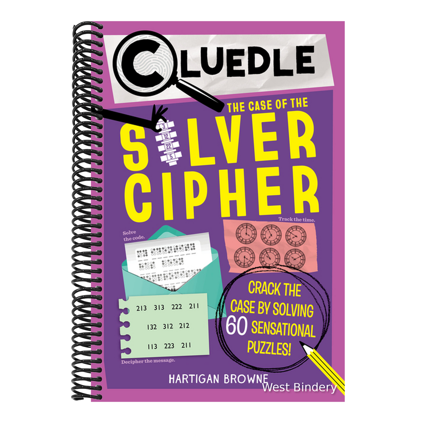 Cluedle: The Case of the Silver Cipher (Book 3): Crack the Case by Solving 60 Sensational Puzzles