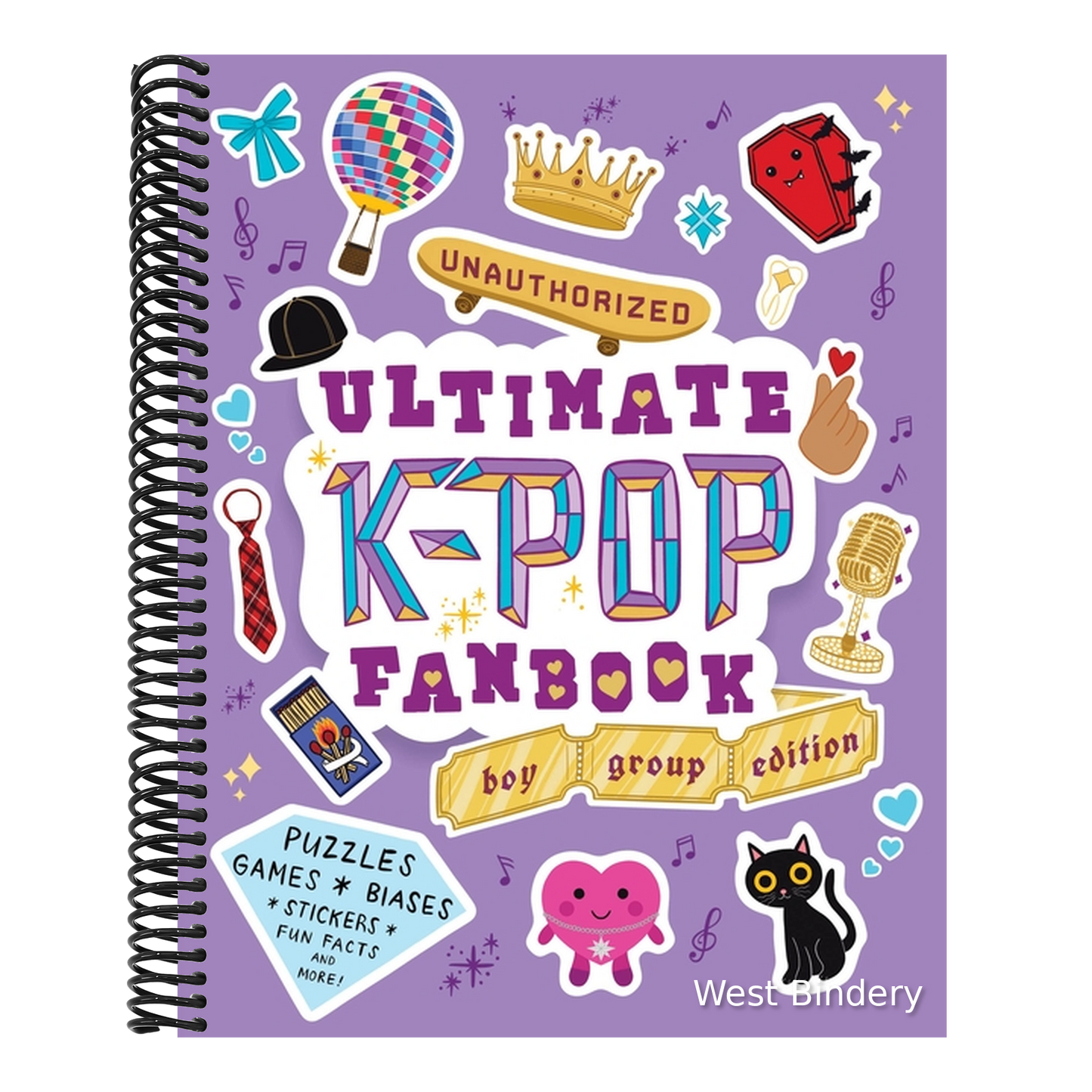 Unauthorized Ultimate K-Pop Fanbook: Boy Group Edition: Puzzles, Games, Biases, Stickers, Fun Facts, and More!