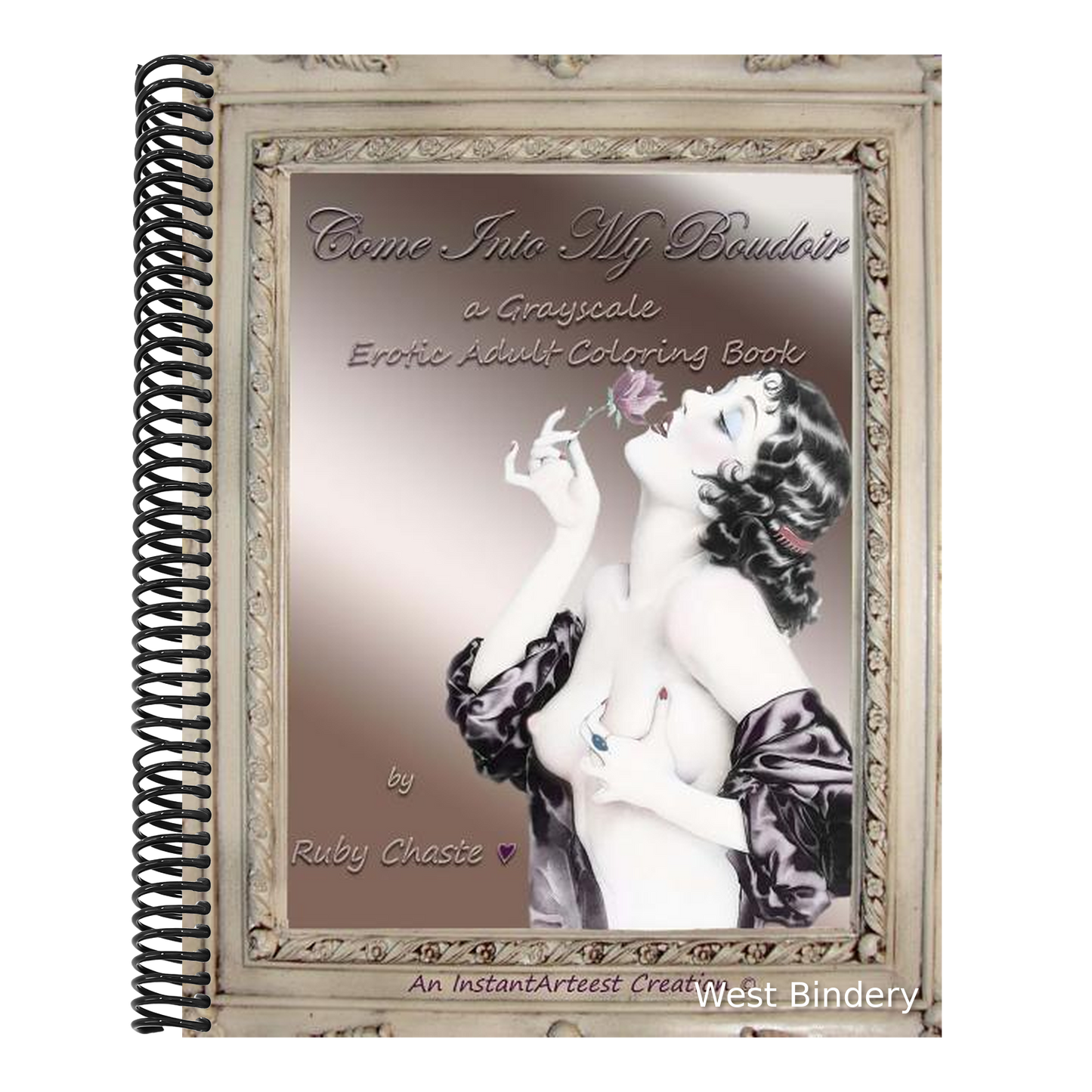 Come Into My Boudoir: a Grayscale Erotic Adult Coloring Book