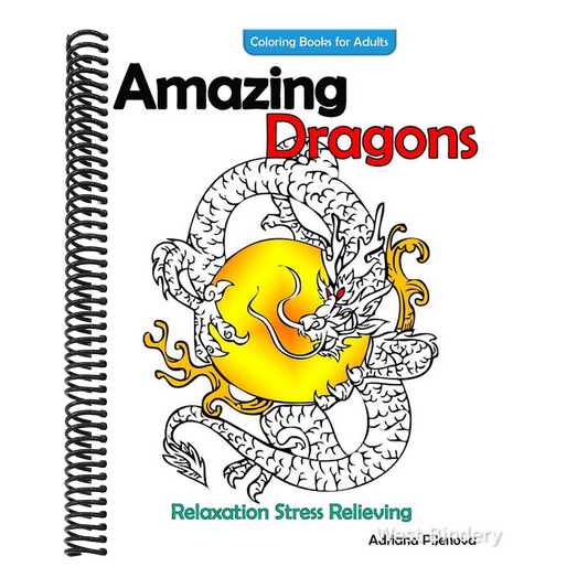 Amazing Dragons Coloring Books For Adults Relaxation Stress Relieving Dragon