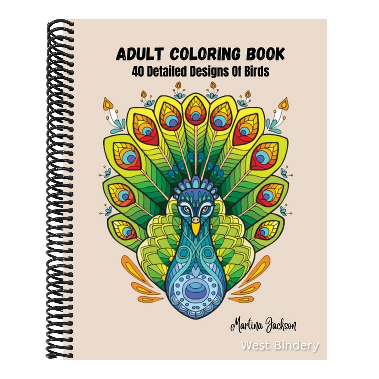 Adult Coloring Book - The Wonderful World Of Birds!: 40 Detailed Coloring Pages Of Birds