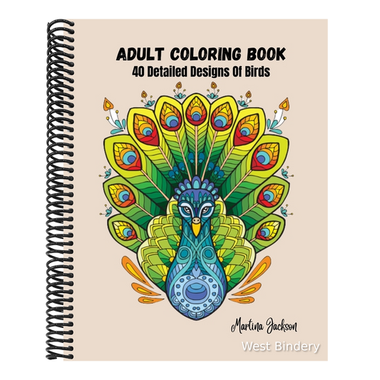 Adult Coloring Book - The Wonderful World Of Birds!: 40 Detailed Coloring Pages Of Birds