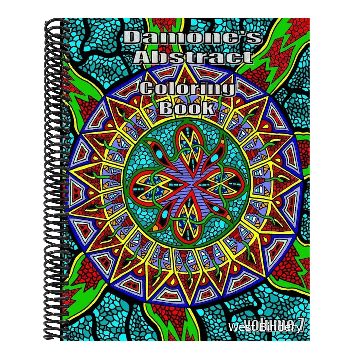 Damones abstract coloring book 7: adult coloring book