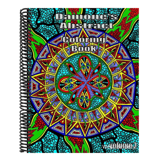 Damones abstract coloring book 7: adult coloring book