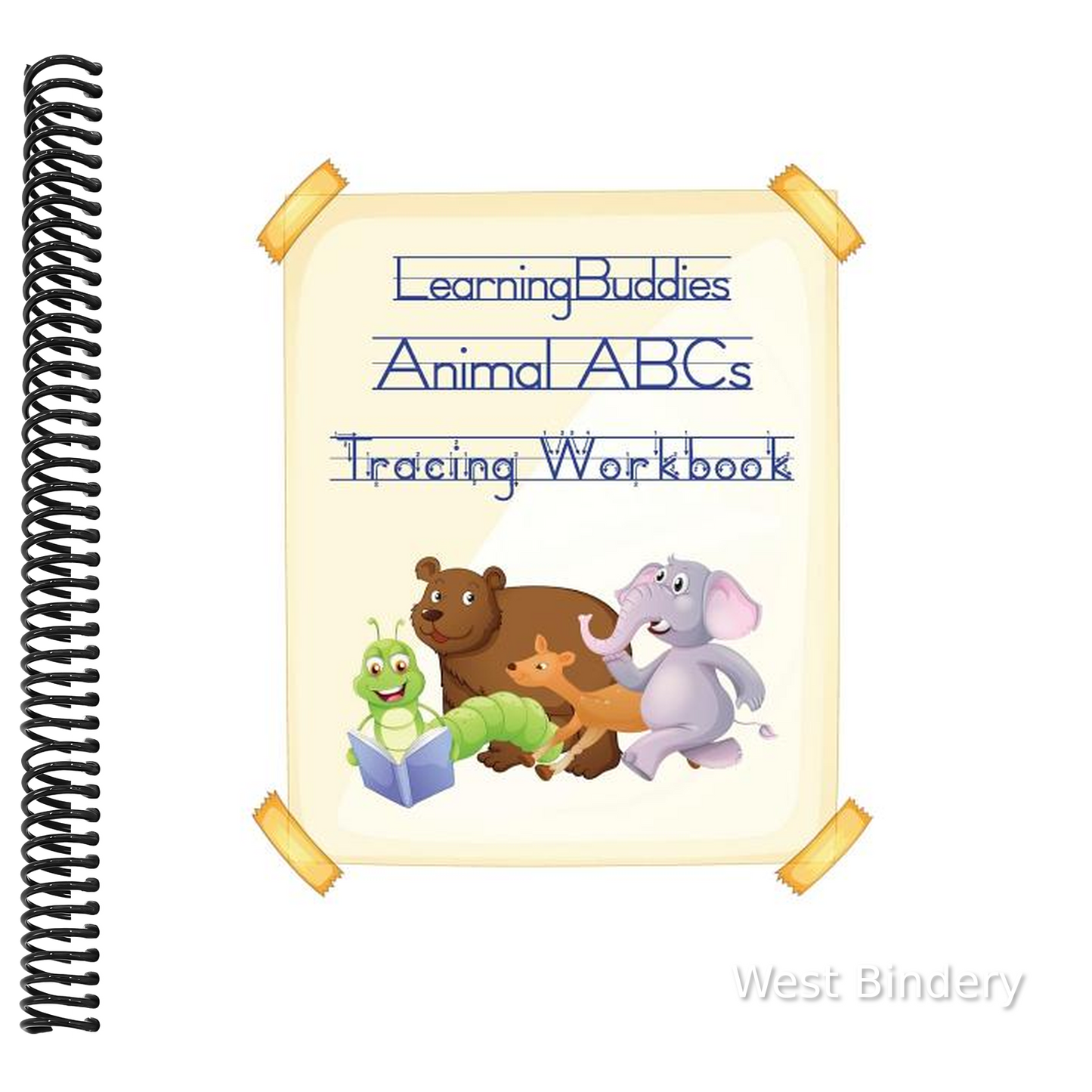 Learning Buddies Animal ABCs Tracing Workbook: A fun ABC tracing workbook