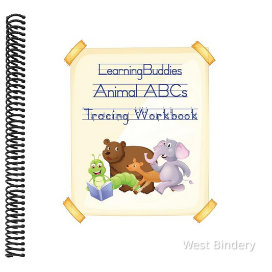 Learning Buddies Animal ABCs Tracing Workbook: A fun ABC tracing workbook