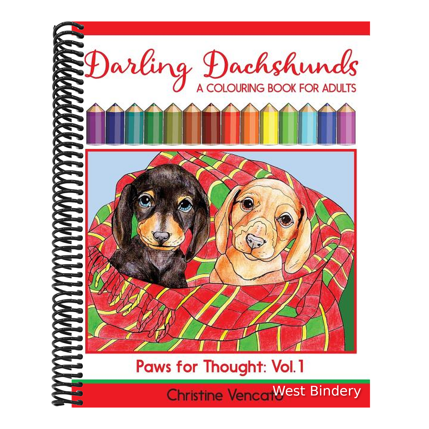 Darling Dachshunds: A Doxie Dog Colouring Book for Adults