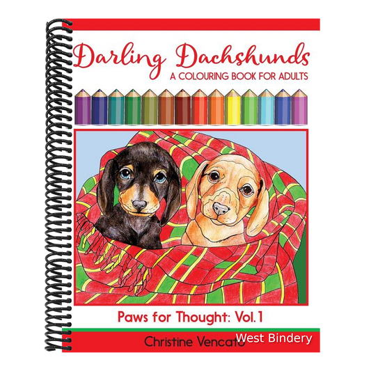 Darling Dachshunds: A Doxie Dog Colouring Book for Adults