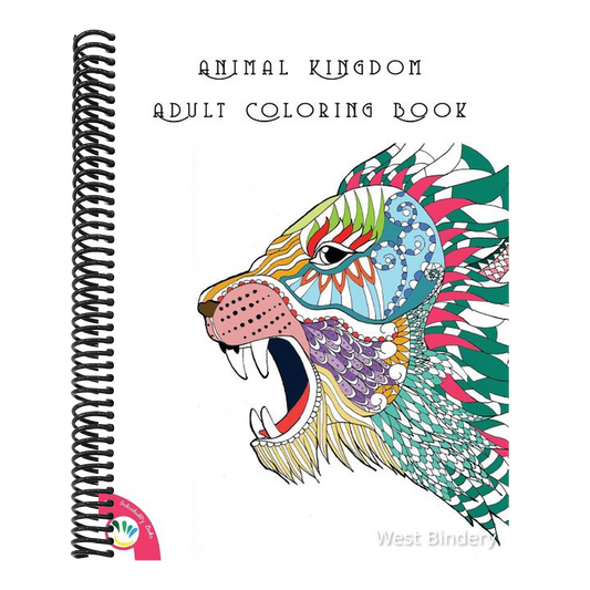 Animal Kingdom Adult Coloring Book