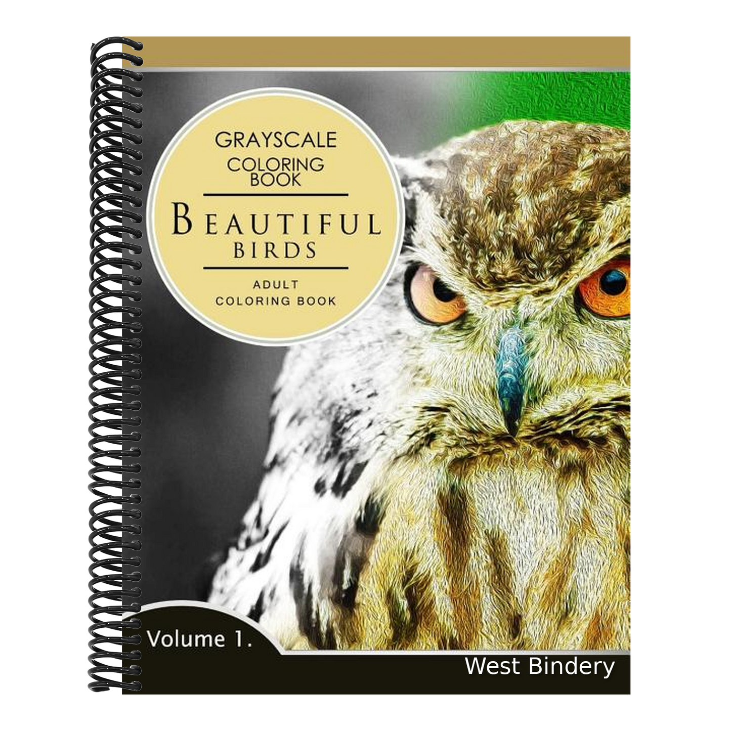Beautiful Birds Volume 1: Grayscale coloring books for adults Relaxation (Adult Coloring Books Series, grayscale fantasy coloring books)