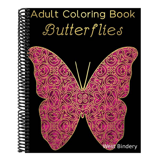 Adult Coloring Book - Butterflies