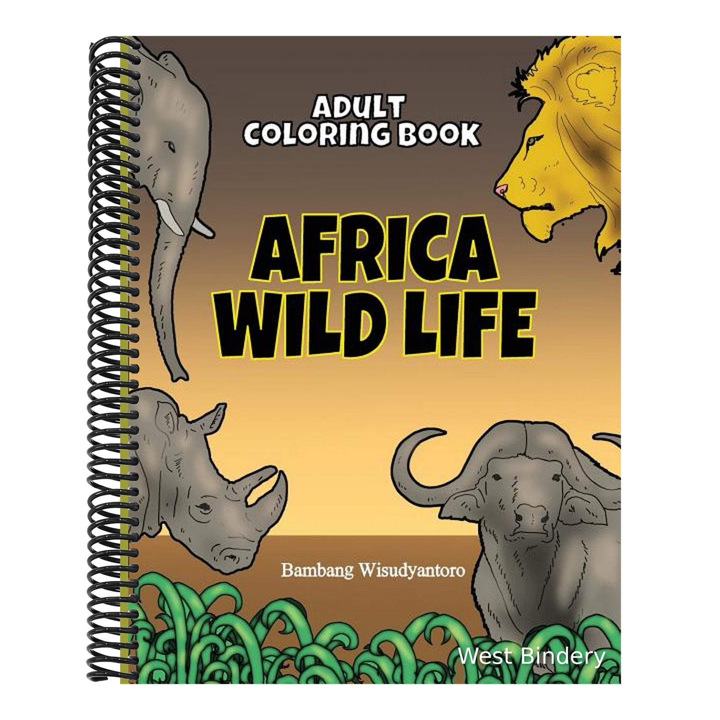 Adult Coloring Book Africa Wild Life: Adult Coloring Book