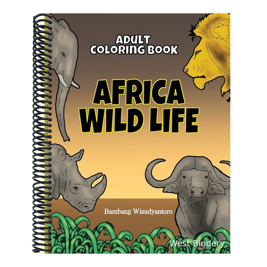 Adult Coloring Book Africa Wild Life: Adult Coloring Book