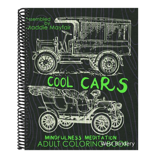 Cool Cars Mindfulness Meditation Adult Coloring Book