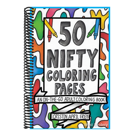 50 Nifty Mini Coloring Pages: An On-The-Go Adult Coloring Book