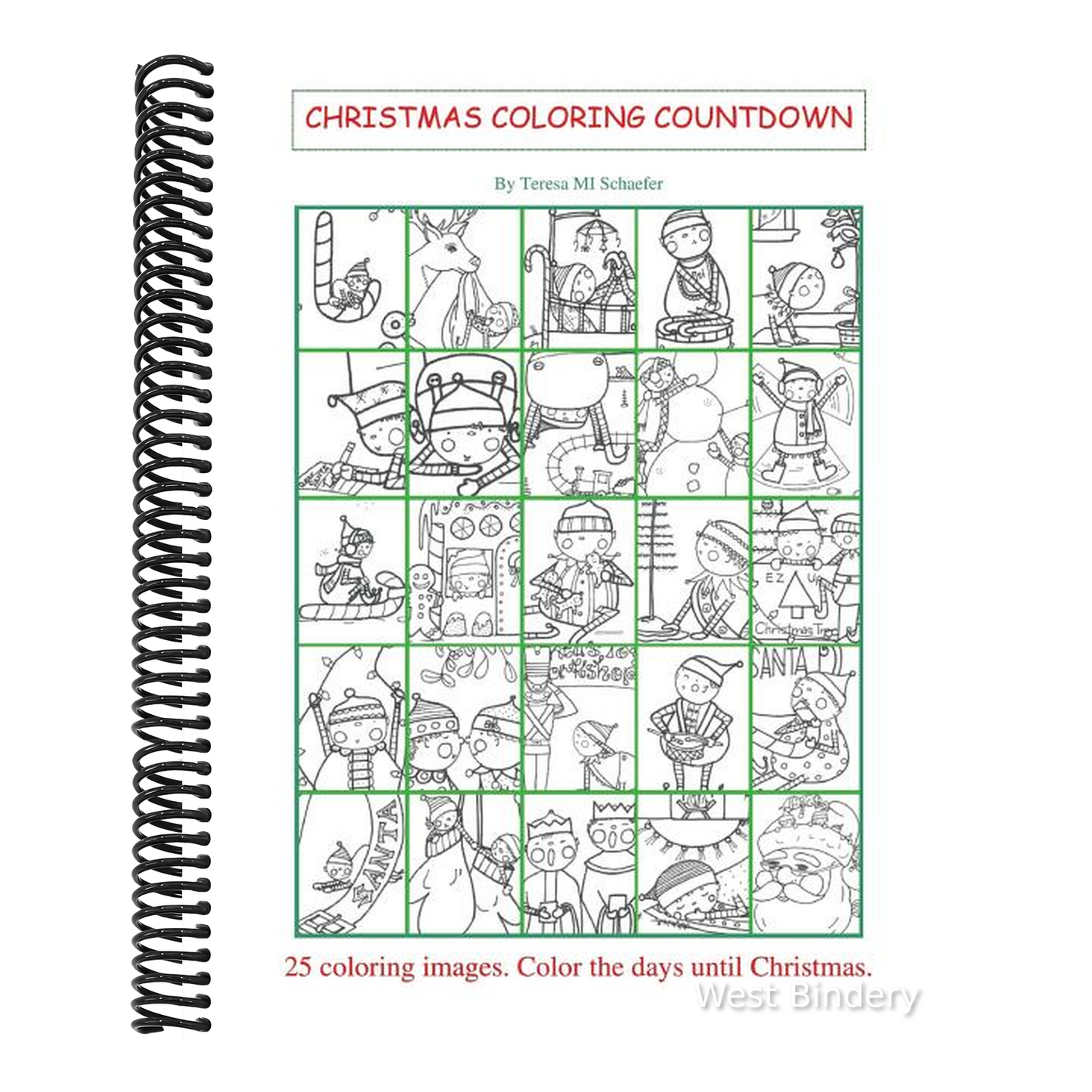 Christmas Coloring Countdown: Baby Elves Count