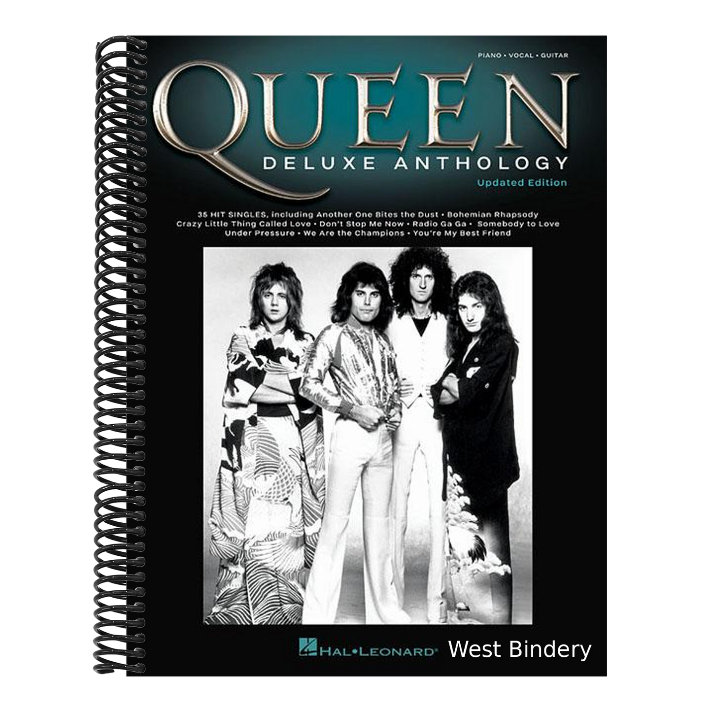 Queen - Deluxe Anthology Updated Edition Piano Vocal and Guitar Sheet Music 35 Classic Rock Songs by Freddie Mercury and Queen