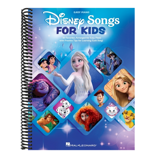 Disney Songs for Kids - Easy Piano Songbook with 20 Songs - Easy-To-Play Disney Piano Book - Outstanding Sheet Music Book Collection - Piano Song Book (Spiral Bound)