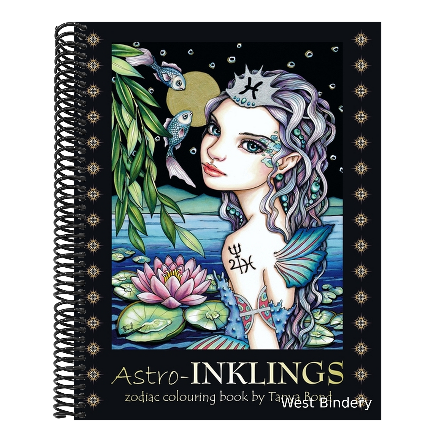 Astro-INKLINGS - zodiac colouring book by Tanya Bond: Coloring book for adults and children featuring inkling girls in zodiac domains of the astrologi