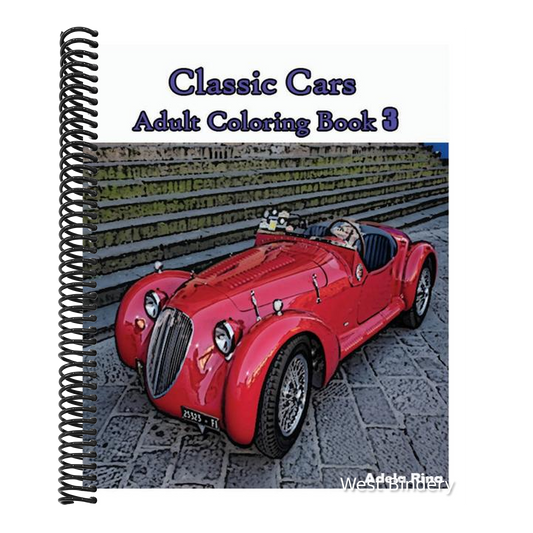 Classic Cars: Adult Coloring Book 3: Coloring Book